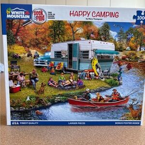 White Mountain Happy Camping Puzzle